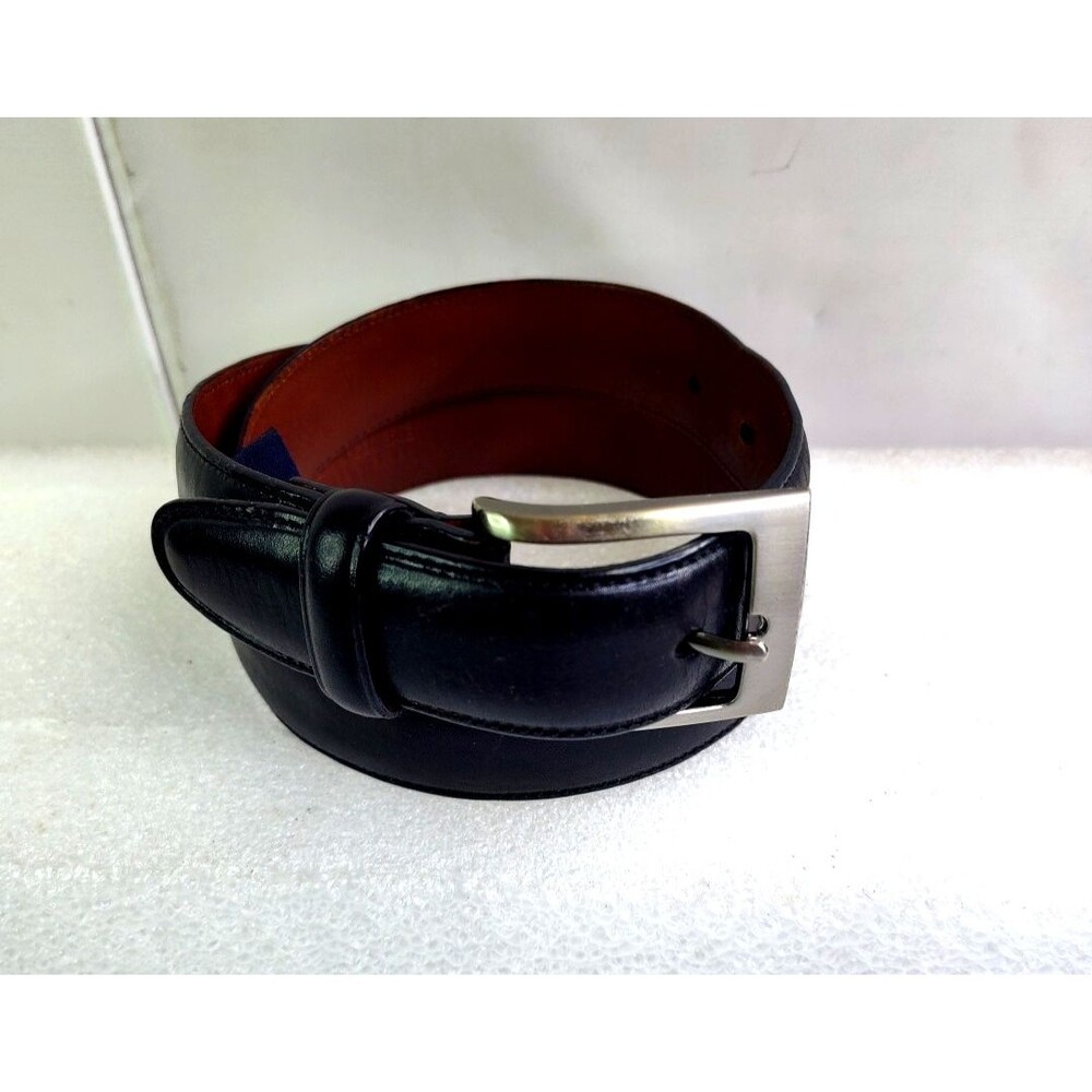 Roundtree & Yorke Black Men's Size 42/105 Full Grain Cowhide Dress Belt 1-1/4"